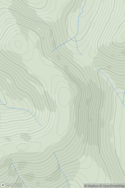 Thumbnail image for Carlin Tooth [The River Tweed to the English Border] [NY418988] showing contour plot for surrounding peak